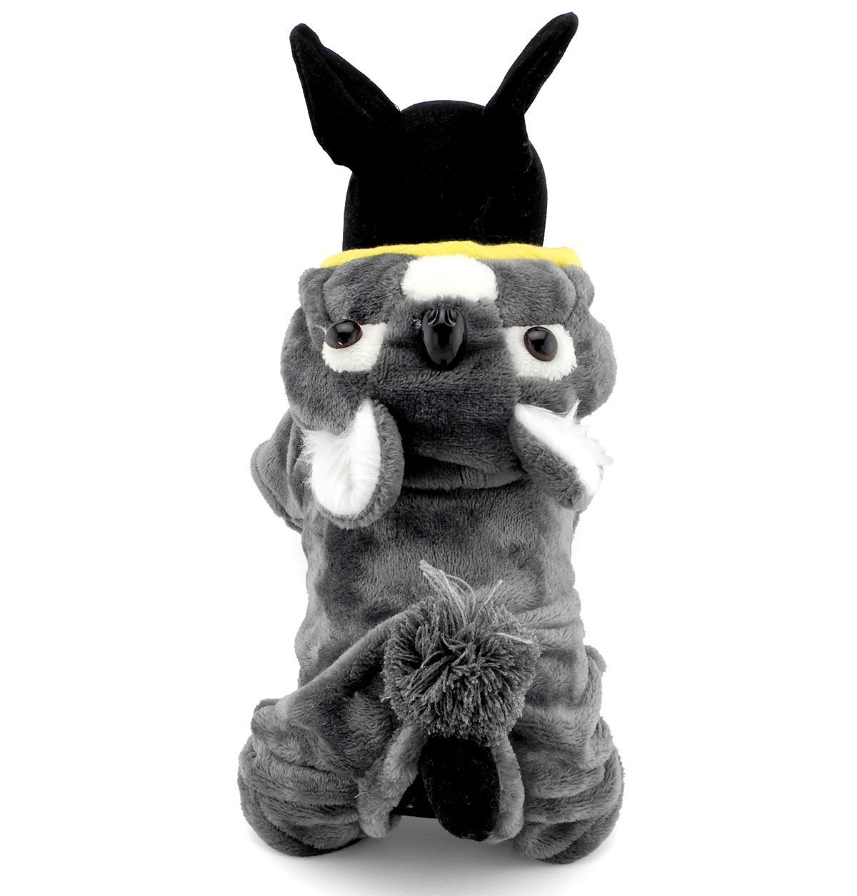 SMALLLEE_LUCKY_STORE Pet Clothes for Small Dog Cat Fleece Koala Costume Party Halloween Fancy Dress Grey 4