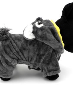 SMALLLEE_LUCKY_STORE Pet Clothes for Small Dog Cat Fleece Koala Costume Party Halloween Fancy Dress Grey 5