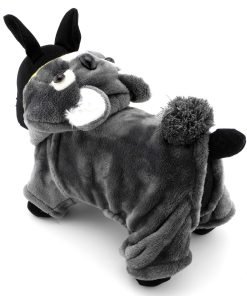 SMALLLEE_LUCKY_STORE Pet Clothes for Small Dog Cat Fleece Koala Costume Party Halloween Fancy Dress Grey 6