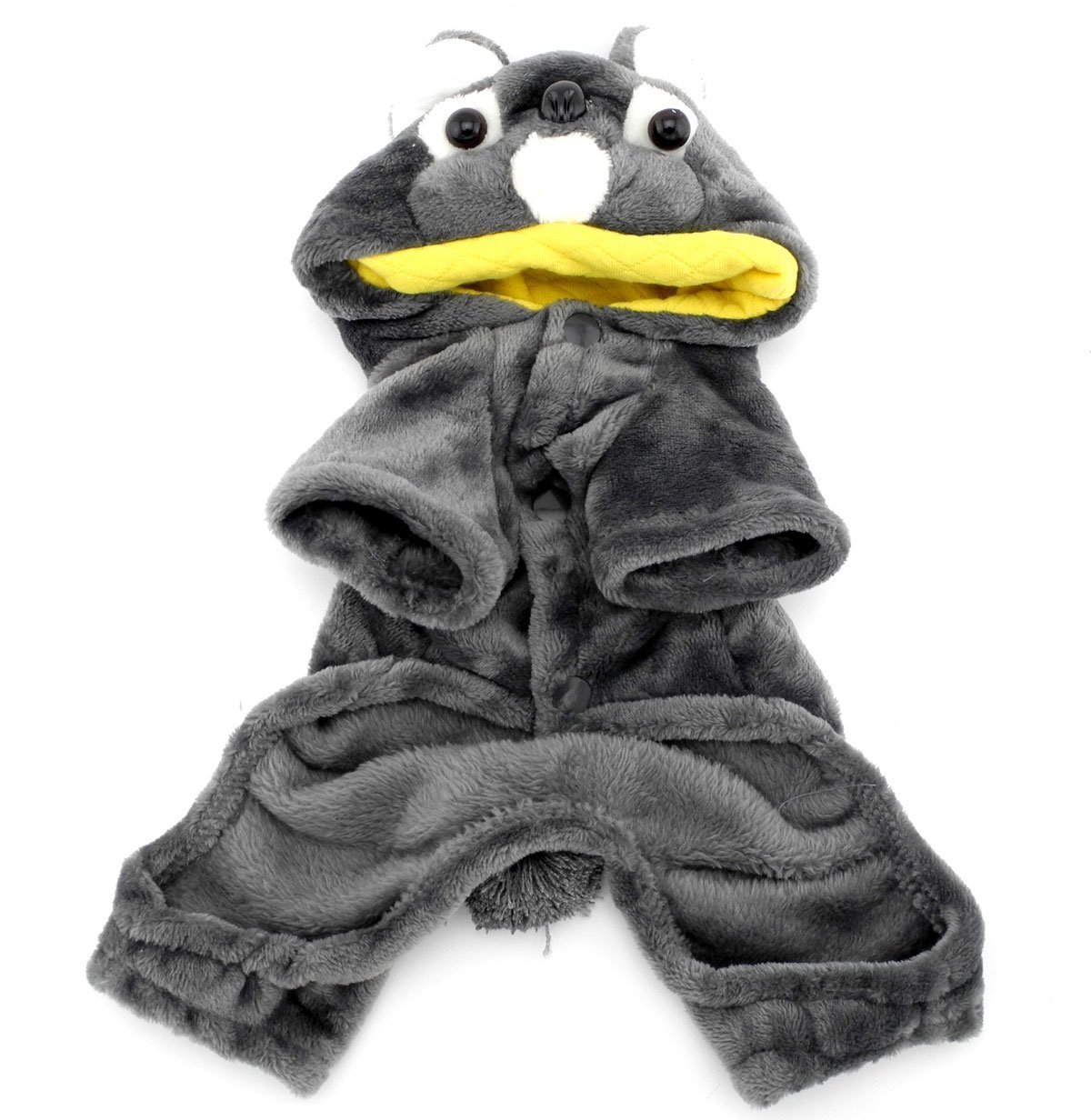 SMALLLEE_LUCKY_STORE Pet Clothes for Small Dog Cat Fleece Koala Costume Party Halloween Fancy Dress Grey