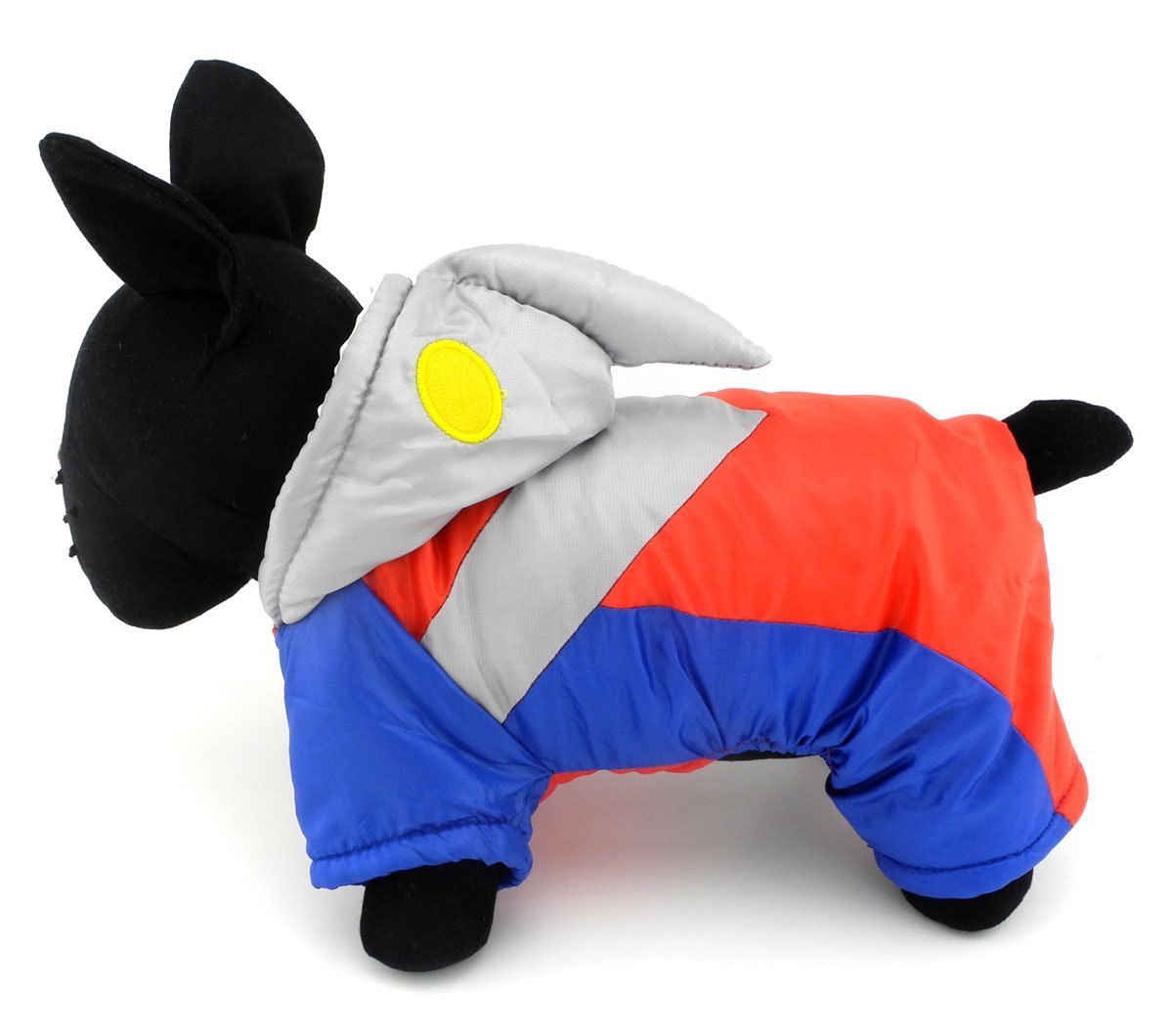 SMALLLEE_LUCKY_STORE Pet Clothes for Small Dog Cat Ultraman Costume with Hood Padded Jacket Coat Halloween Clothing 5