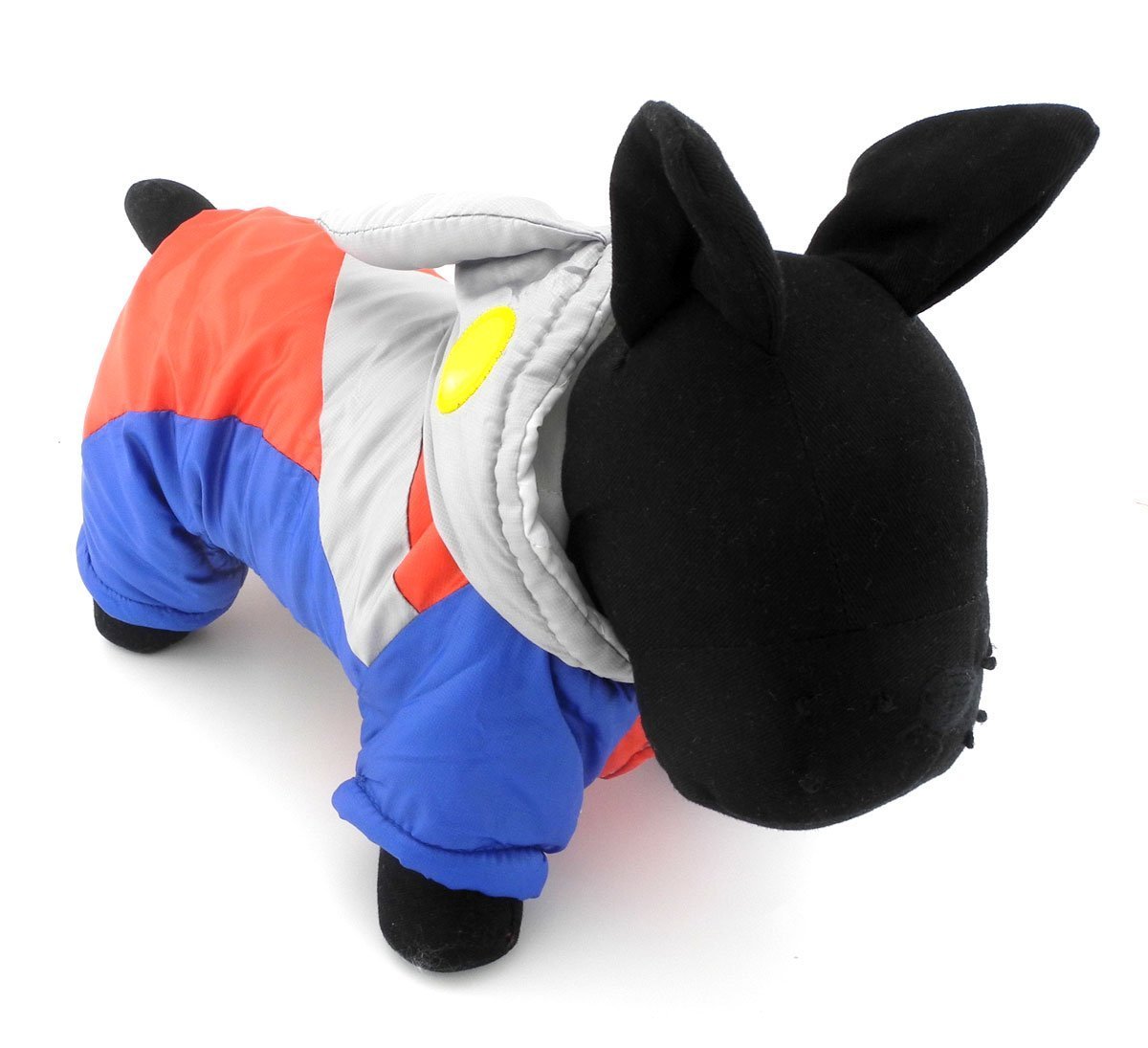 SMALLLEE_LUCKY_STORE Pet Clothes for Small Dog Cat Ultraman Costume with Hood Padded Jacket Coat Halloween Clothing 6