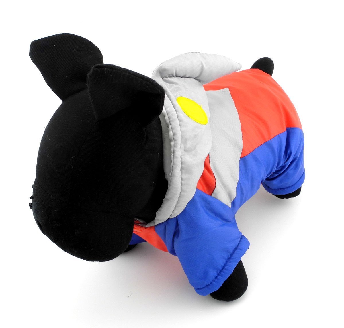 SMALLLEE_LUCKY_STORE Pet Clothes for Small Dog Cat Ultraman Costume with Hood Padded Jacket Coat Halloween Clothing 7