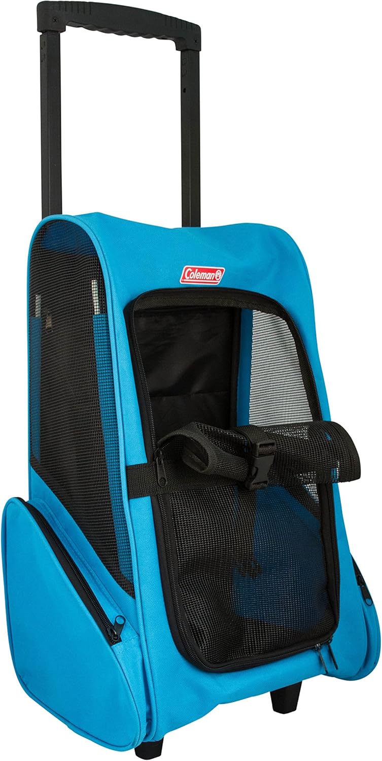 Coleman Pet Carrier Trolley, Good for small dogs such as Chihuahua, Yorkie, teacup dog size - 2