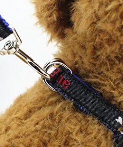 Fast and Good Dog Leash Harness, Adjustable and Heavy Duty Durable Denim Dog Leash Collar for Training Walking Running - 6