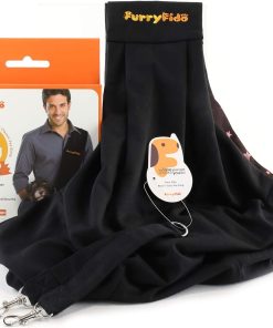 FurryFido Reversible Pet Sling Carrier for Cats Dogs up to 13+ lbs, Black-8