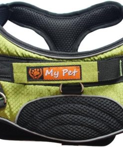 MY PET Harness Vest for Large Dogs Training Walking Adjustable Neck Comfortable Durable Soft Escape Proof No Pull Green Camo M-1