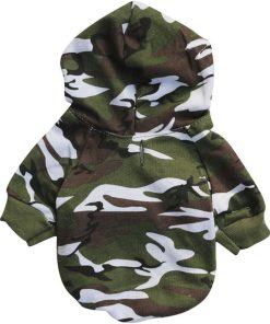 Ollypet Dog Hoodie Security Clothes For Pets Camo Puppy Fleece Outfit Winter Apparel Teacup Chihuahua Yorkie Pack of 2 XS-3