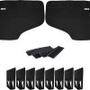 Pet Car Door Cover for Dogs - Set of 2 - Interior Protector and Guard for Vehicle Back Door by PetEvo