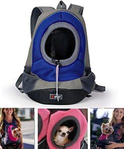 Pet Carrier ,Pashion Breathable Double Shoulder Dog Pet Puppy Bags Backpack Knapsack Cat Carrier Packsack Travelling Pet Holder Bag for Biking, Hiking, Trip, Shopping - 1