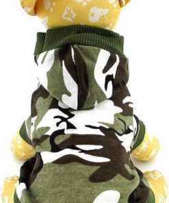 Ranphy Small Dog Cat Camo T-shirt Puppy Tank Top Chihuahua Hoodie for Boy Crown Shirt Puppy Tee Shirt - 3