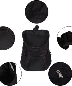 Small Animals Backpack Breathable Mesh Soft-side Puppies Cats Kittens and Rabbits Adjustable Comfortable Chihuahua Yorkies Shih Tzus Carrier for Hiking Outdoor Travel - 3