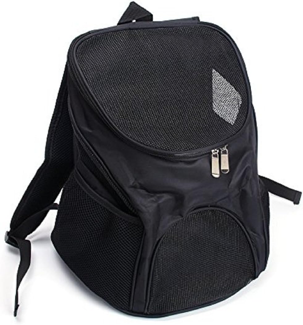 Small Animals Backpack Breathable Mesh Soft-side Puppies Cats Kittens and Rabbits Adjustable Comfortable Chihuahua Yorkies Shih Tzus Carrier for Hiking Outdoor Travel - 7