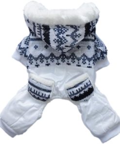 Soft Warm Dog Coat for Dog Jumpsuit Dog Hoodie Cozy Fashion Pet Clothes Black S - 1