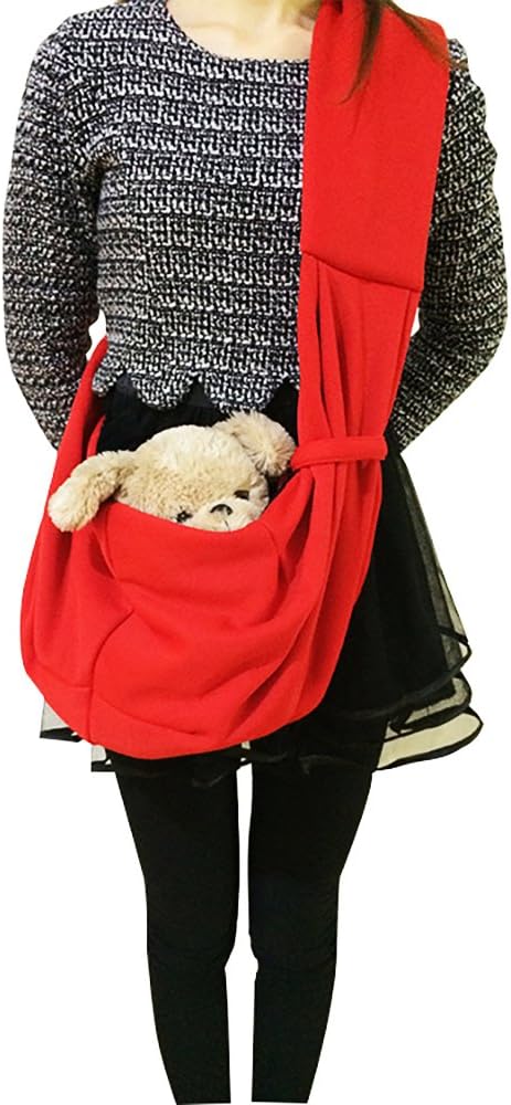 Tiger Mama Reversible Pet Sling Carrier for Pets Up to 12+ lbs - 4