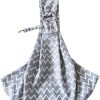 Tiger Mama Reversible Pet Sling Carrier for Pets Up to 12+ lbs (Adjustable Shoulder Strap Version) (Wave) - 1