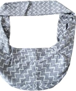 Tiger Mama Reversible Pet Sling Carrier for Pets Up to 12+ lbs (Adjustable Shoulder Strap Version) (Wave) - 3