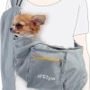 sPETyle Hands Free Reversible Pet Bag Sling Carrier with Adjustable Strap for Small Dogs Puppies Cats Rabbits - 1
