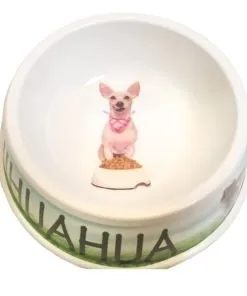 I Love My Chihuahua Dog Bowl, 8-inch