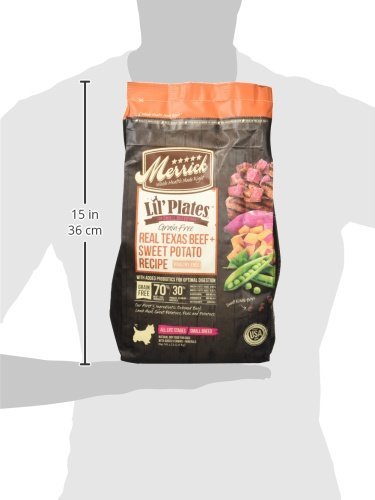 Merrick Lil Plates Grain Free Small Breed Recipe, 4-Pound, Beef 2