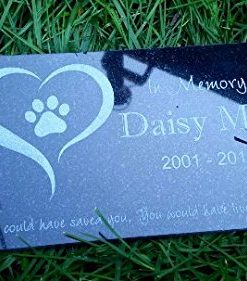 Custom Made Pet Stone Memorial Marker Granite Marker Dog Cat Horse Bird Human 6 X 10 Personalized Personalised Chow Chow Chihuahua