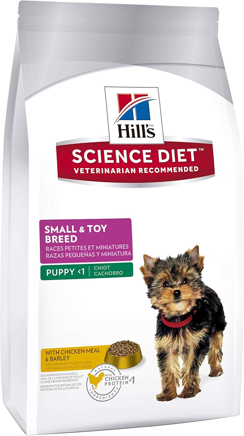 Hill's Science Diet Puppy Food, Small & Toy Breed Chicken Meal & Barley Dry Dog Food, 15.5 lb Bag-9