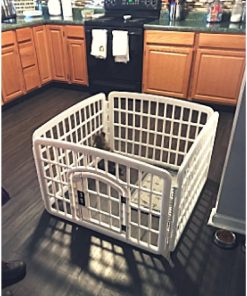 Little Dog Pen Exercise Indoor 24-Inch with Door Lock House Pet 4 Panel Gate Enclosure Xpen Fence Playpen & eBook by OISTRIA-1