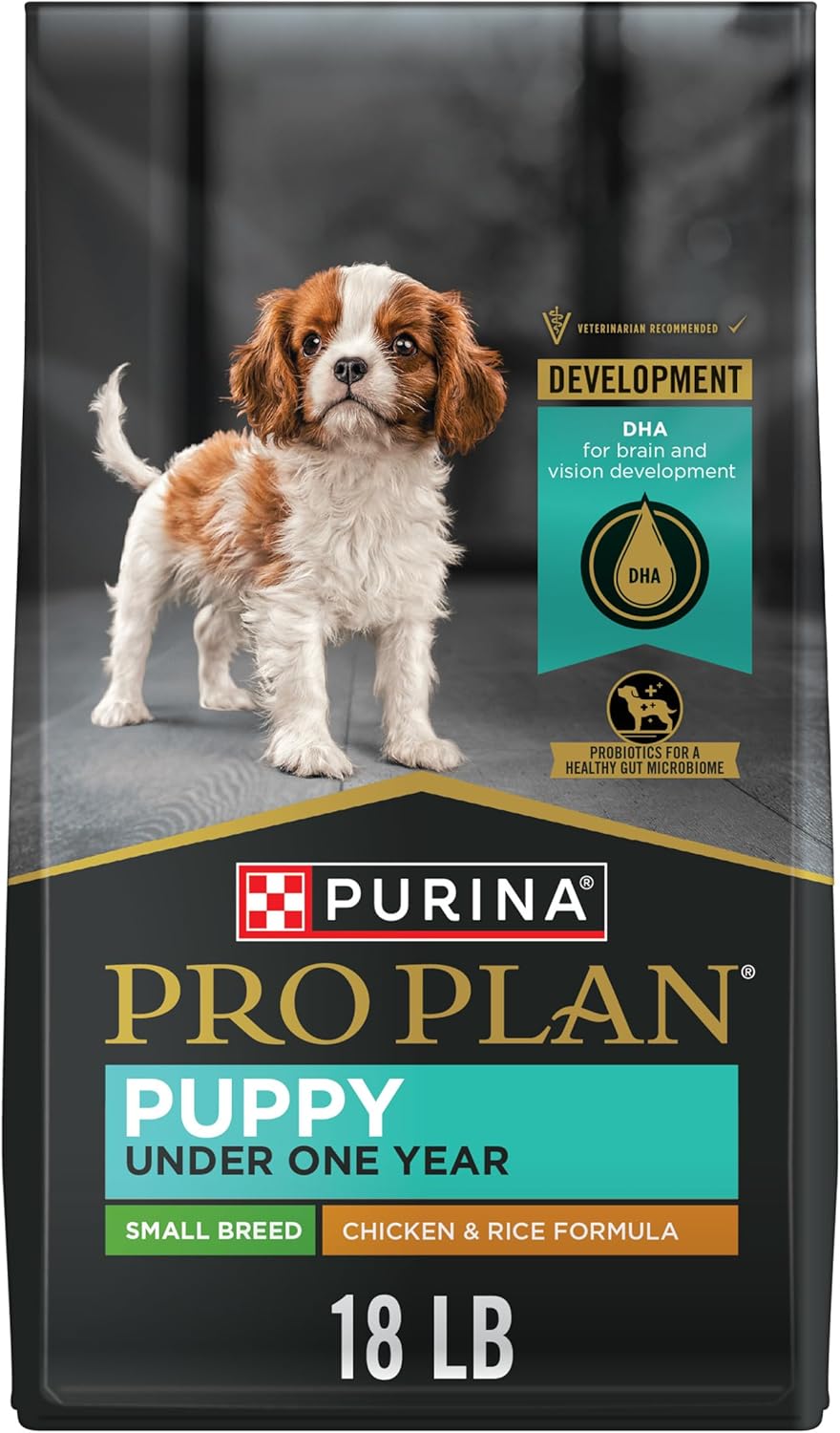 Purina Pro Plan FOCUS Puppy Small Breed Chicken & Rice Formula Dry Dog Food - (1) 18 lb. Bag