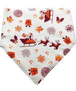 FUNPET 2 Pcs Christmas Dog Bandana Triangle Bibs Scarfs Accessories for Small Pet Cats and Puppies 4
