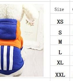 Mummumi Small Pet Dog Winter Clothes, Puppy Warm Autumn Sportswear Hoodies Outwear Cat Windproof Sweater T-shirt With a Hat For Small Dog 4