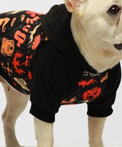 Fitwarm Halloween Dog Costume Puppy Hoodies Pumkin Doggie Winter Clothes Sweatshirt Pet Hooded Coat Cat Jackets X-Small 3