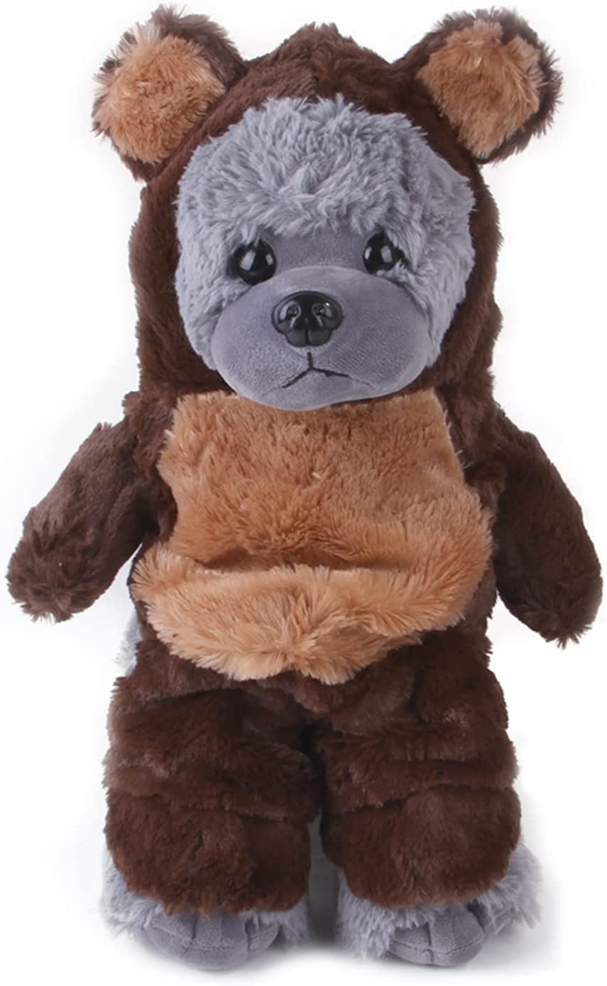 SEIS Halloween Dog Brown Bear Costume Pet Coat Jacket Black Autumn Winter Apparel Cat Hoodies Puupy Clothes French Bulldog Chihuahua