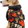 BOTEWO Halloween Pets Sweatshirt Pumpkin Puppy Costumes Autumn Winter Warm Hoodies
