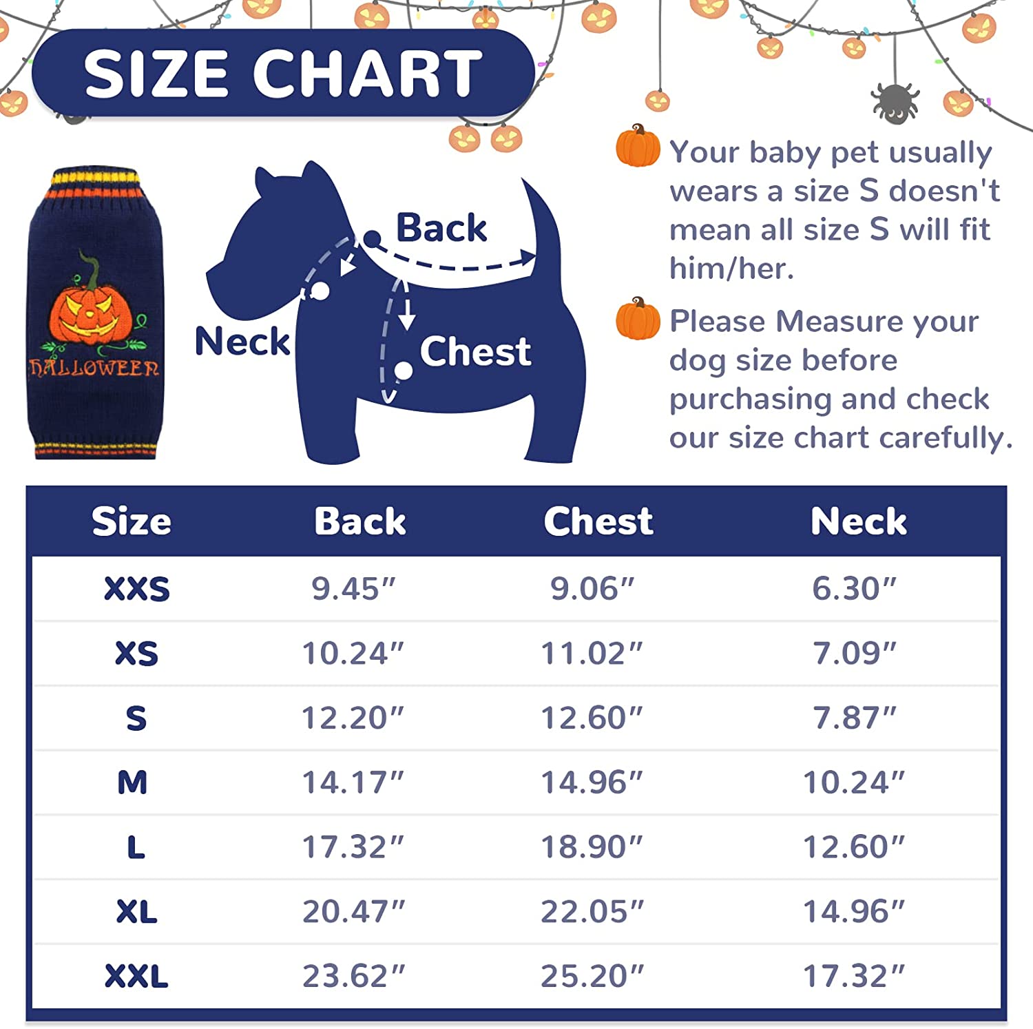 DOGGYZSTYLE Dog Halloween Costumes Pumpkin Pet Sweaters Funny Puppy Cat Knitwear Clothes 2