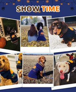 DOGGYZSTYLE Dog Halloween Costumes Pumpkin Pet Sweaters Funny Puppy Cat Knitwear Clothes 6