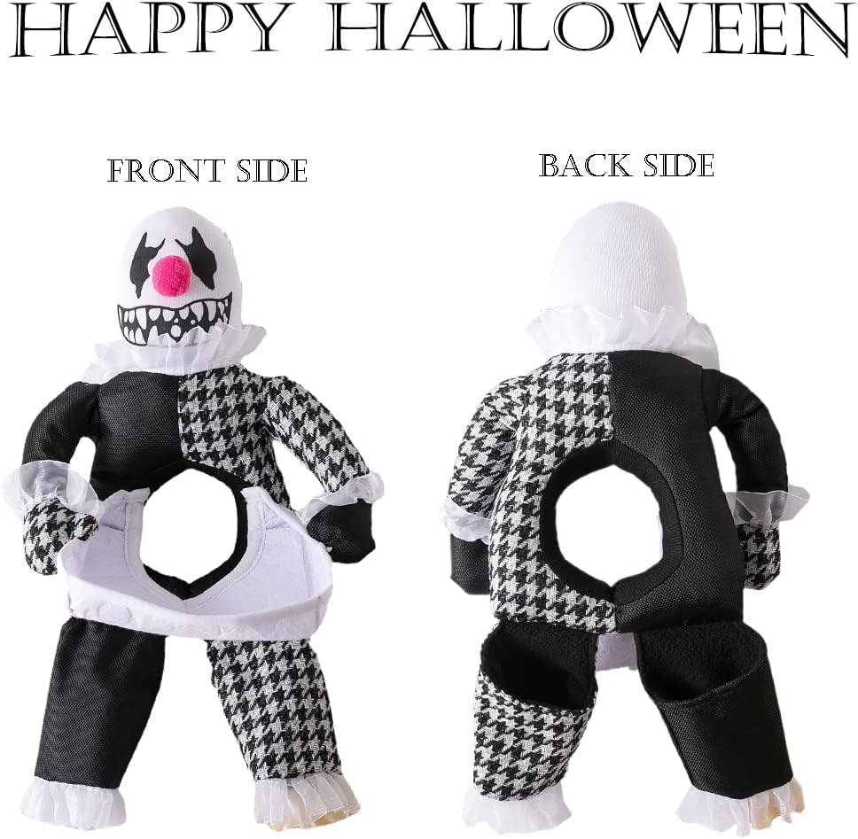 Devil Dog Costume Halloween Demon Pet Costume, Funny Head-on-Plate Halloween Dog Costume for Small Medium Large Dogs 3