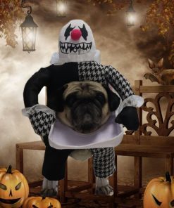 Devil Dog Costume Halloween Demon Pet Costume, Funny Head-on-Plate Halloween Dog Costume for Small Medium Large Dogs 5