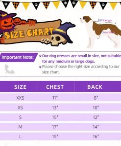 Dog Halloween Costumes Girl Dog Halloween Dress Stretchy Funny Dog Costumes Puppy Clothes 3