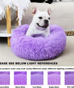 Purple Dog Beds for Small Dogs Washable, Calming Dog Bed for Small Dogs 2