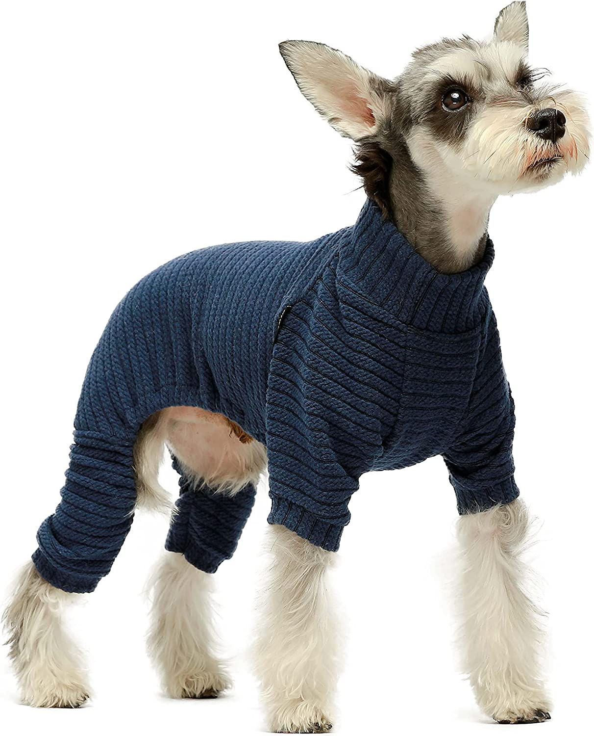 Fitwarm Turtleneck Knitted Dog Sweater Puppy Pajamas Thermal Doggie Winter Clothes Knitwear Pet Coats Cat Apparel 3