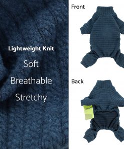 Fitwarm Turtleneck Knitted Dog Sweater Puppy Pajamas Thermal Doggie Winter Clothes Knitwear Pet Coats Cat Apparel 5