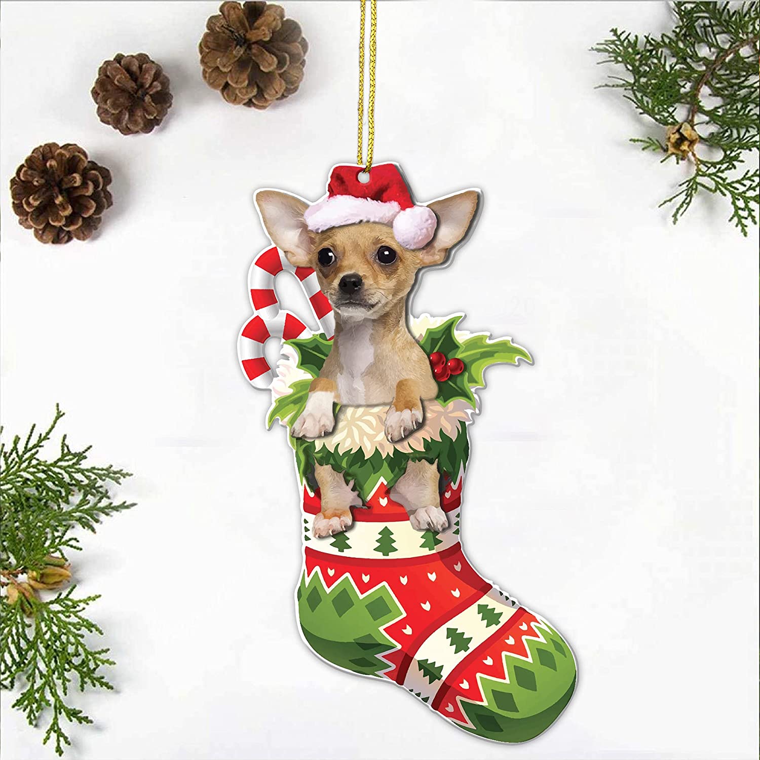 Crazytops Funny Dog Christmas Tree Ornament - Dog Lovers Gift Idea Xmas Decor 3