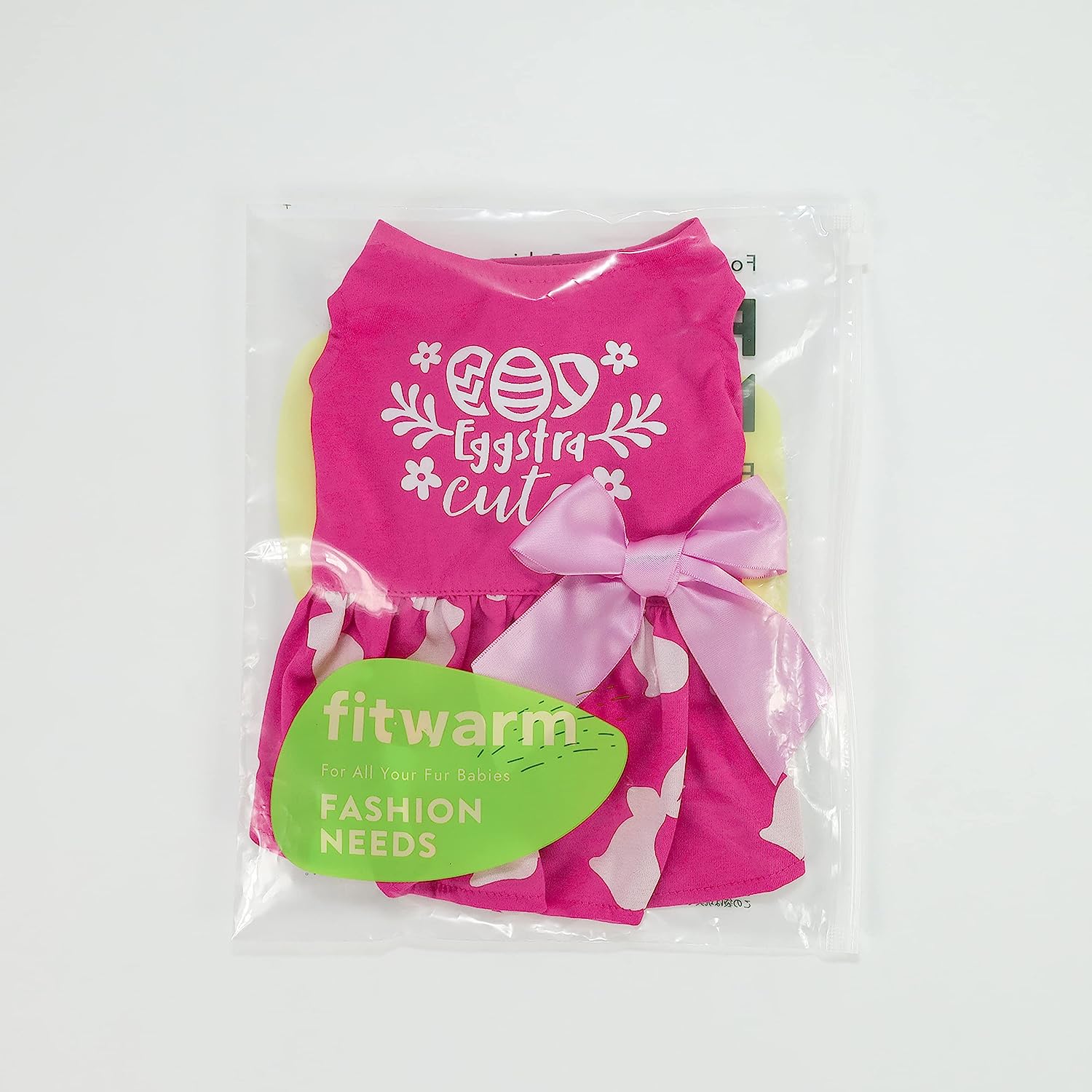 Fitwarm Eggstra Cute Dog Easter Outfit, Bunny Dog Dress, Holiday Dog Clothes 5