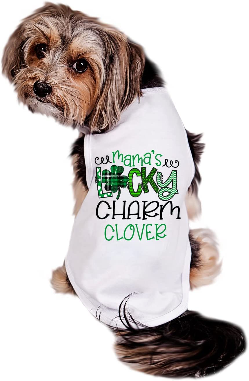 Mama's Lucky Charm Dog Shirt, Cute St. Patrick's Day Dog Shirt, Lucky Charm Shirt for Dogs