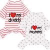 2-Pack Cotton Dog Pajamas Lightweight Dog Onesies for Small Medium Dogs and Cats Puppy Body Suits Cute Baby Dog Jumpsuit