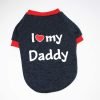 PIXRIY Warm Dog Sweater, Fleece Puppy Clothes Doggie Shirt Winter Outfits Sweatshirt for Small Pets Dogs Cats Chihuahua Teddy Pup Yorkshire (XS, Daddy Navy Blue)