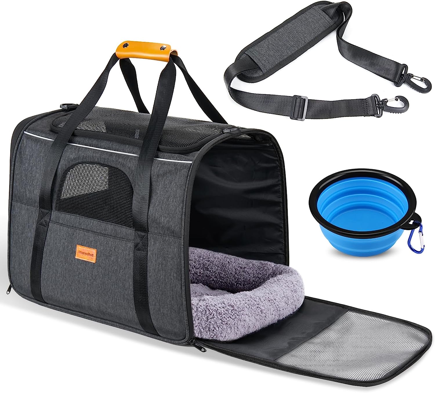 Pet Travel Carrier Bag, Morpilot Portable Pet Bag - Folding Fabric Pet Carrier, Travel Carrier Bag for Dogs or Cats