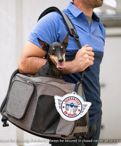 Sherpa 2-in-1 Backpack Travel Pet Carrier, Airline Approved & Guaranteed On Board - Gray, Medium 2