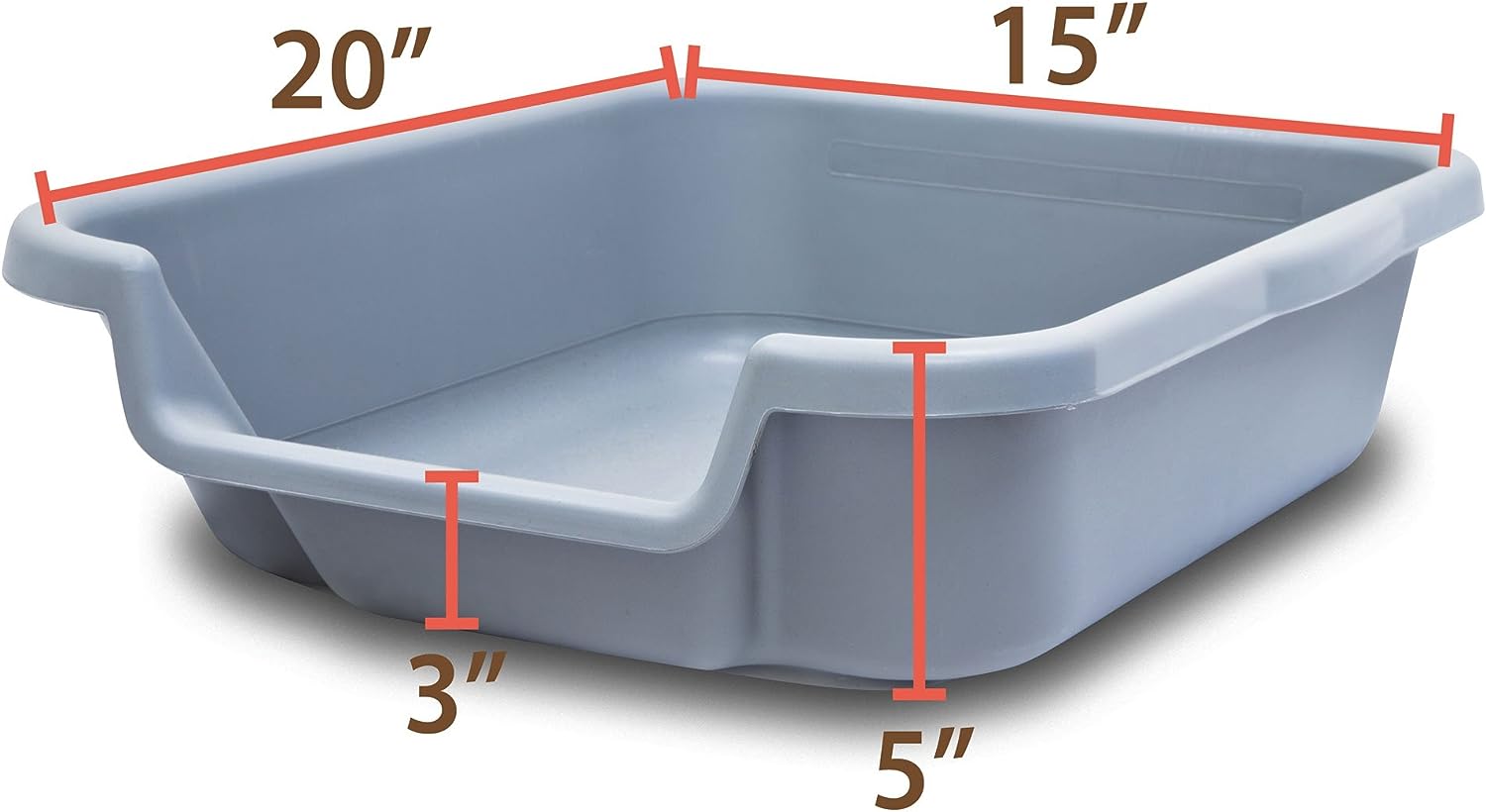 PuppyGoHere Dog Litter Box, Blacksmith Black Color, Small Size, Durable & Pet Safe Puppy Litter Box, Indoor Open Top Entry Dog Litter Pan 2