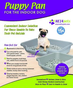 PuppyGoHere Dog Litter Box, Blacksmith Black Color, Small Size, Durable & Pet Safe Puppy Litter Box, Indoor Open Top Entry Dog Litter Pan 4